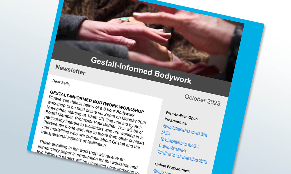 Gestalt-informed Bodywork for Group Facilitators