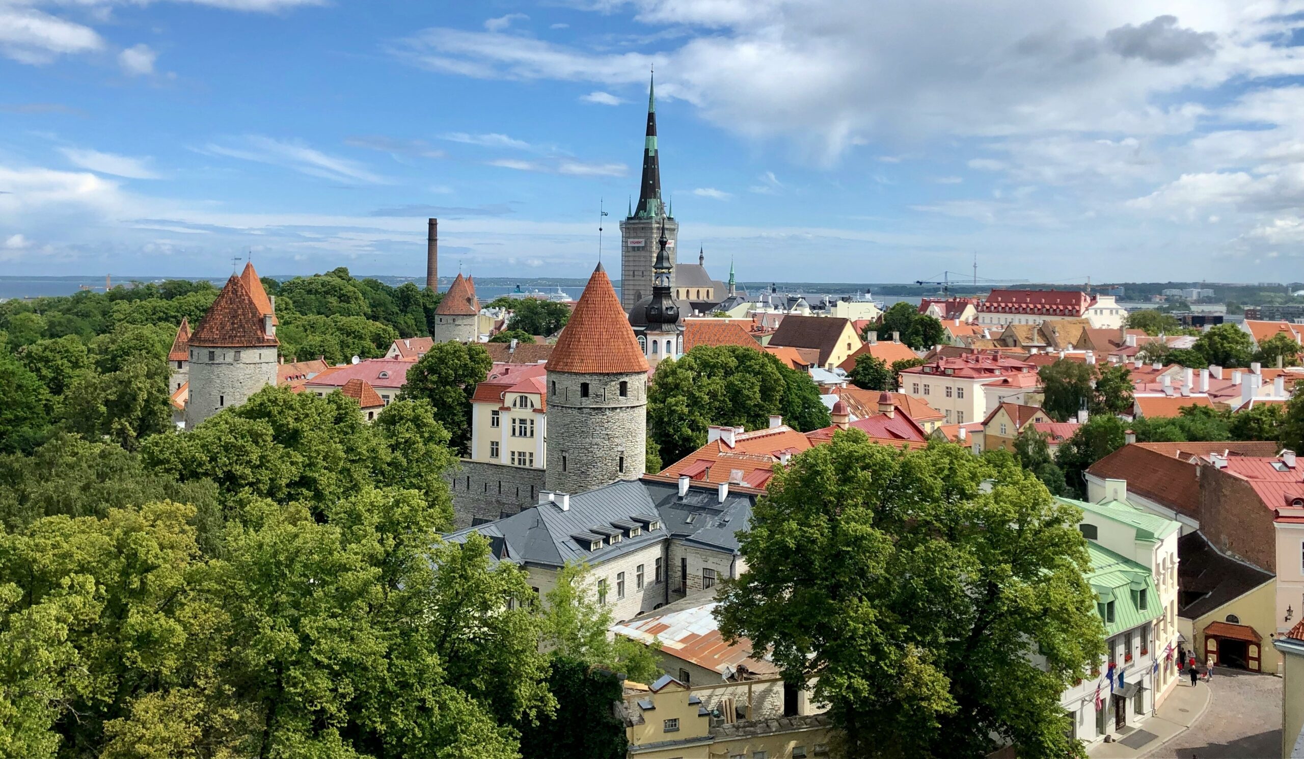 Image of the city of Tallinn in Estonia.