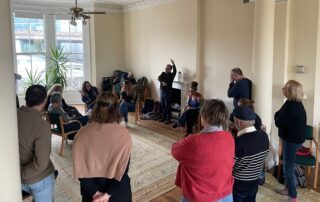 Group image from our Theatre of the Oppressed Learning Day in March 2026